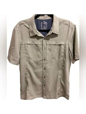 Killtec Men’s Shirt Size Small Herald Button Up Green Checked Gorpcore Quick Dry